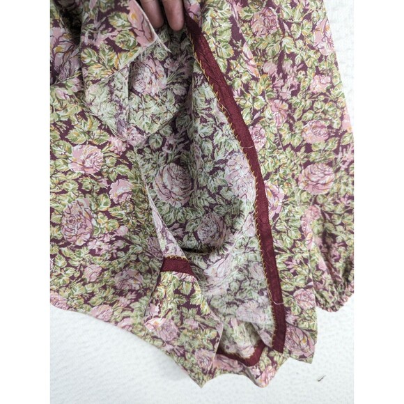 Plain Jane San Francisco Hippie Boho Top Mini Dress Cottage Floral Size 5 Babydo - Picture 11 of 13